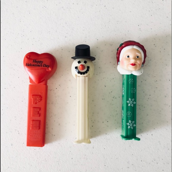 Pez Other - Pez Dispensers Mrs. Claus, Valentine and Snowman